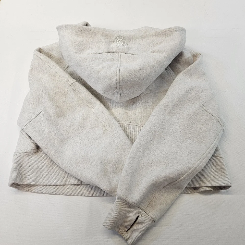 Lululemon LW3DUSS Scuba Oversized Half-Zip Hoodie in Grey XSmall - Picture 9 of 10